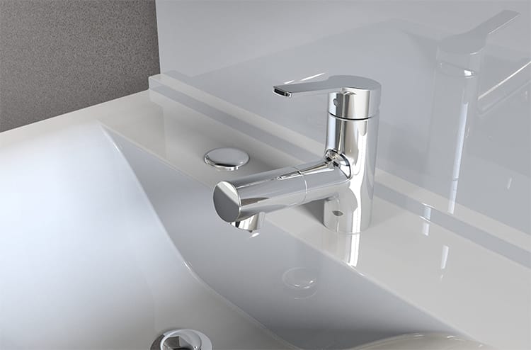 キレイスト｜「サイクロンバブルミストシャワー水形」を搭載した洗面用水栓キレイスト