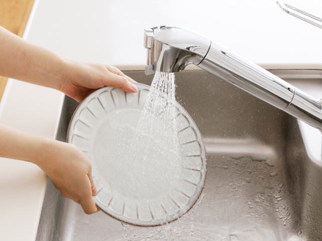 Clean 壁出し混合水栓（固定型）